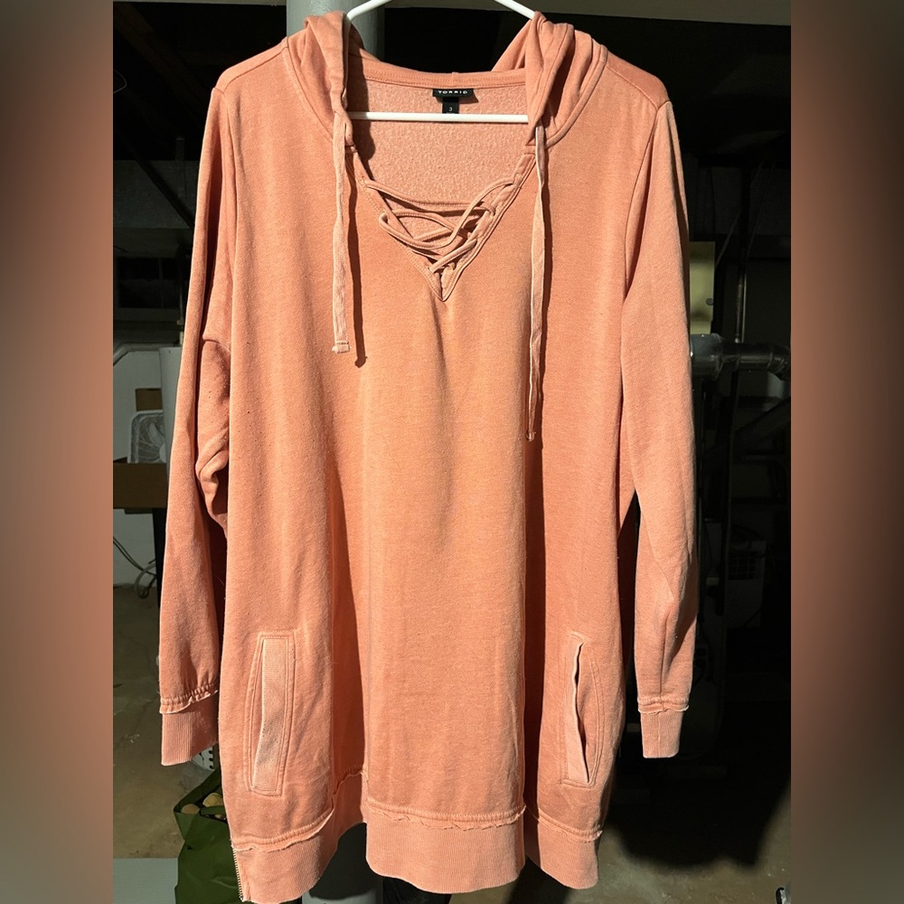 torrid Heathered Peach Pullover Top